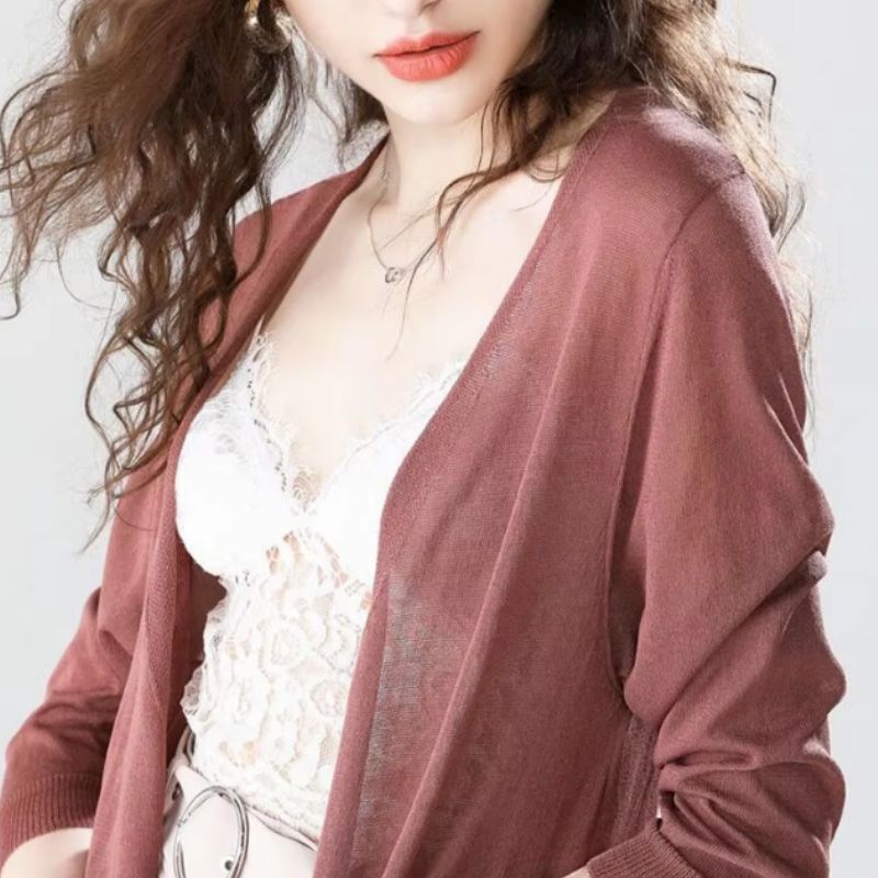 Cardigan Longo Feminino Leve