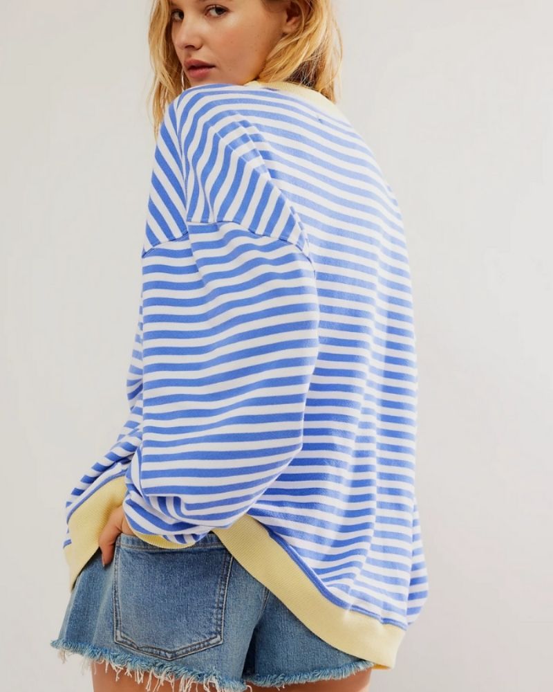 Blusa Listrada Oversized Rebeca