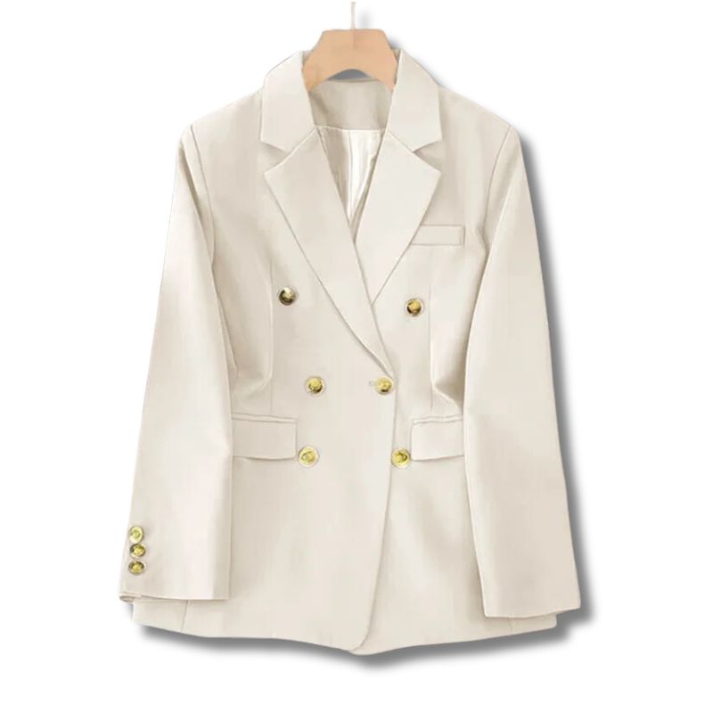 Blazer Feminino Acinturado Clássico Botões Dourados ChicSoul