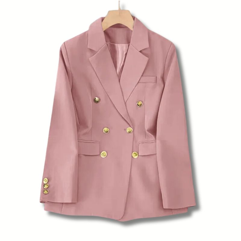 Blazer Feminino Acinturado Clássico Botões Dourados ChicSoul
