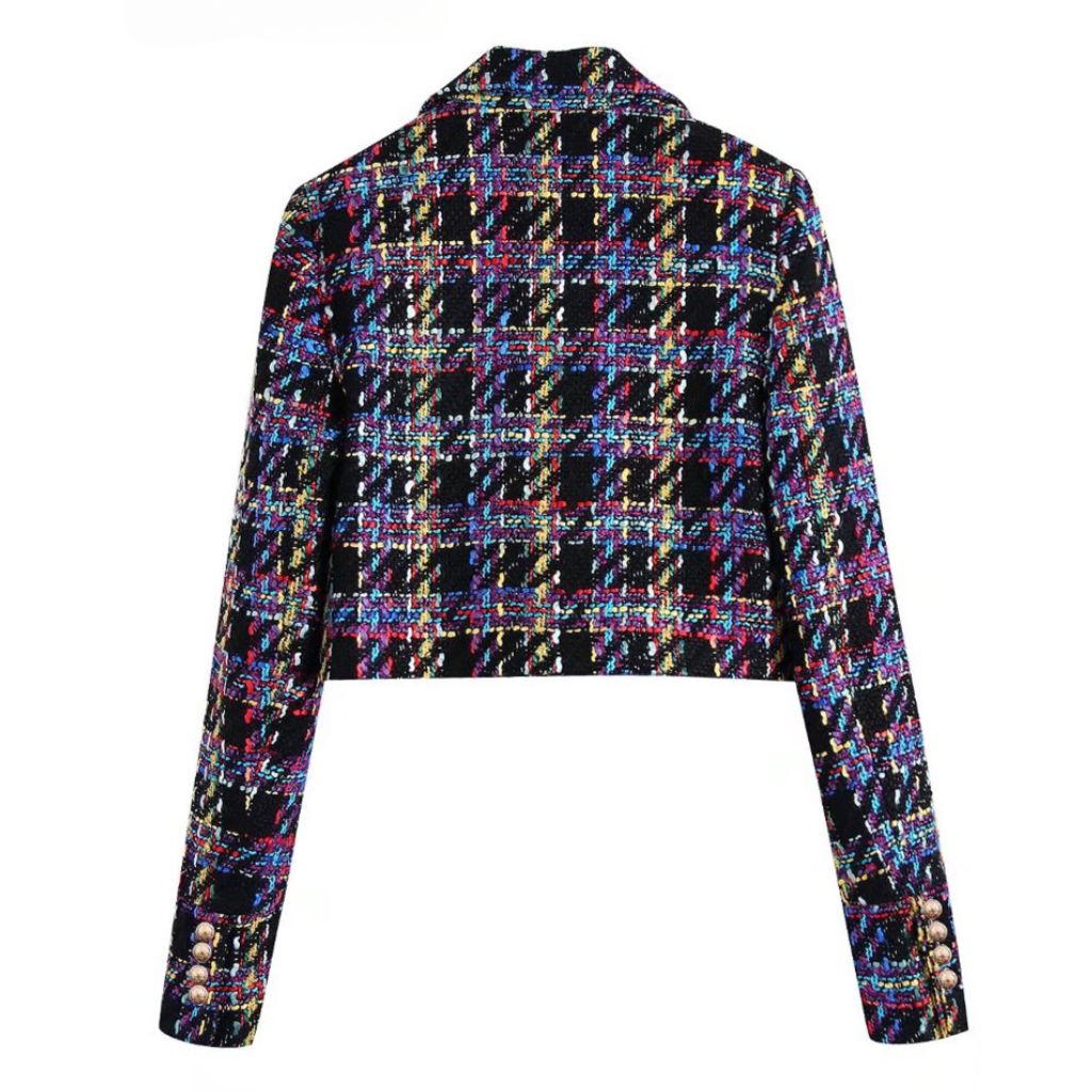 Blazer Feminino Curto de Tweed ChicSoul