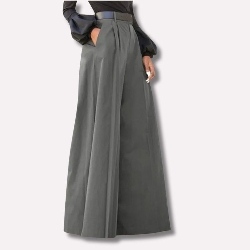 Calça Pantalona Casimira Plissada ChicSoul