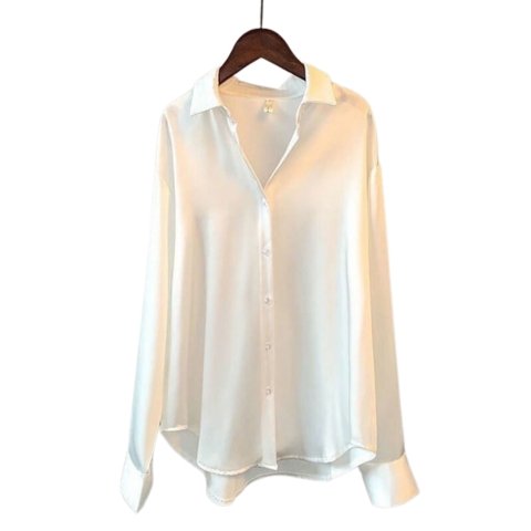 Camisa Social Feminina em Seda ChicSoul