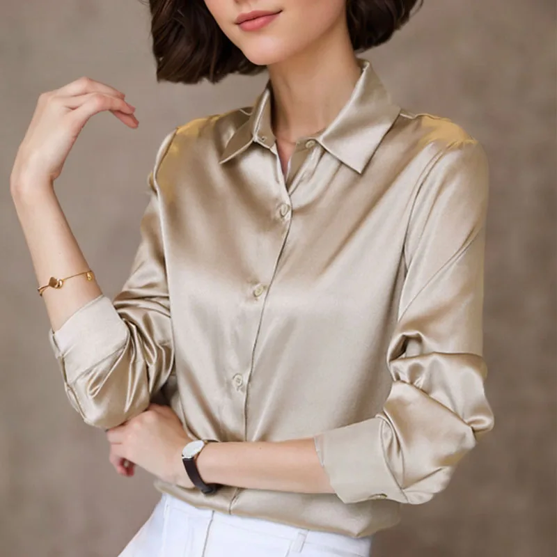 Camisa Social Feminina em Seda ChicSoul