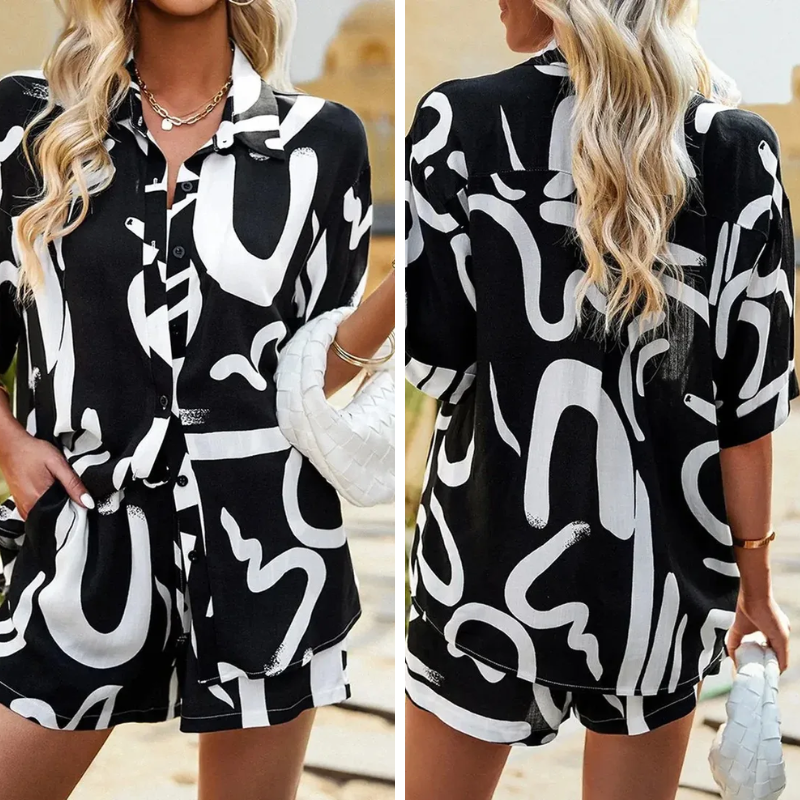 Conjunto Feminino Duas Peças Estampado ChicSoul