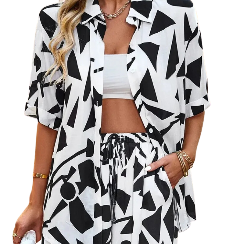 Conjunto Feminino Duas Peças Estampado ChicSoul