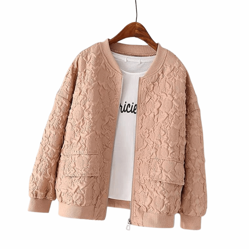 Jaqueta Bomber Texturizada Feminina ChicSoul
