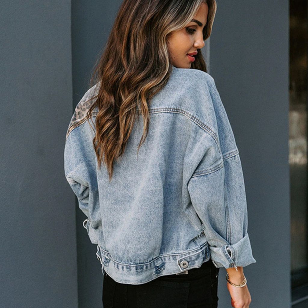Jaqueta Jeans Leopardo ChicSoul