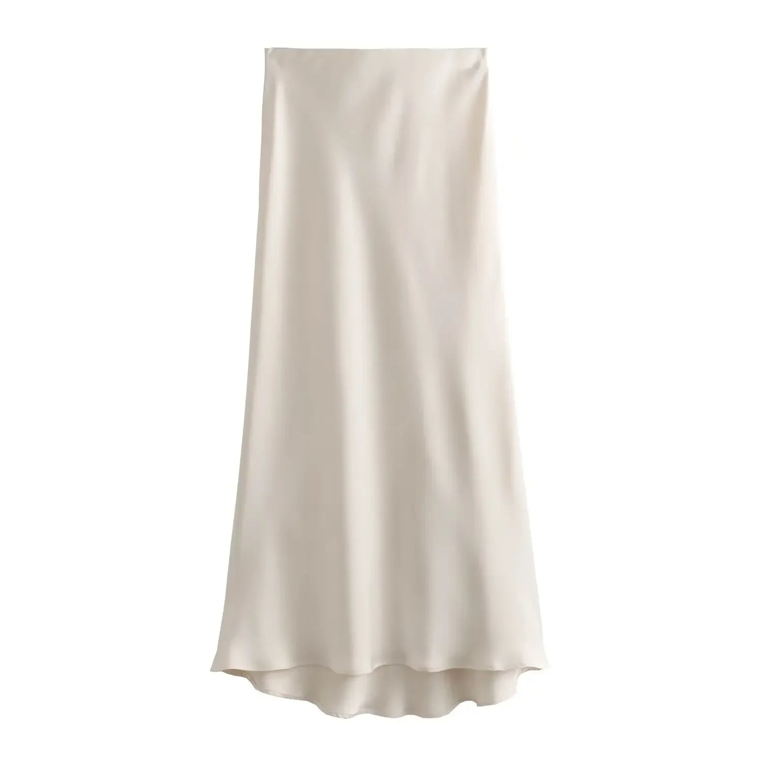 Saia Midi Feminina Acetinada