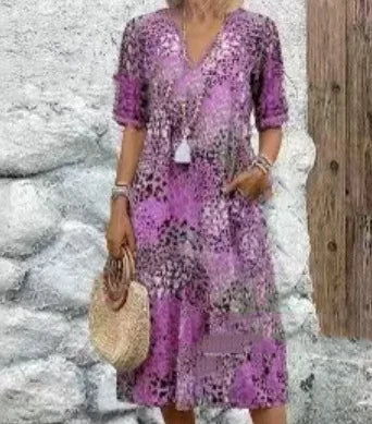 Vestido Boho Floral Confort