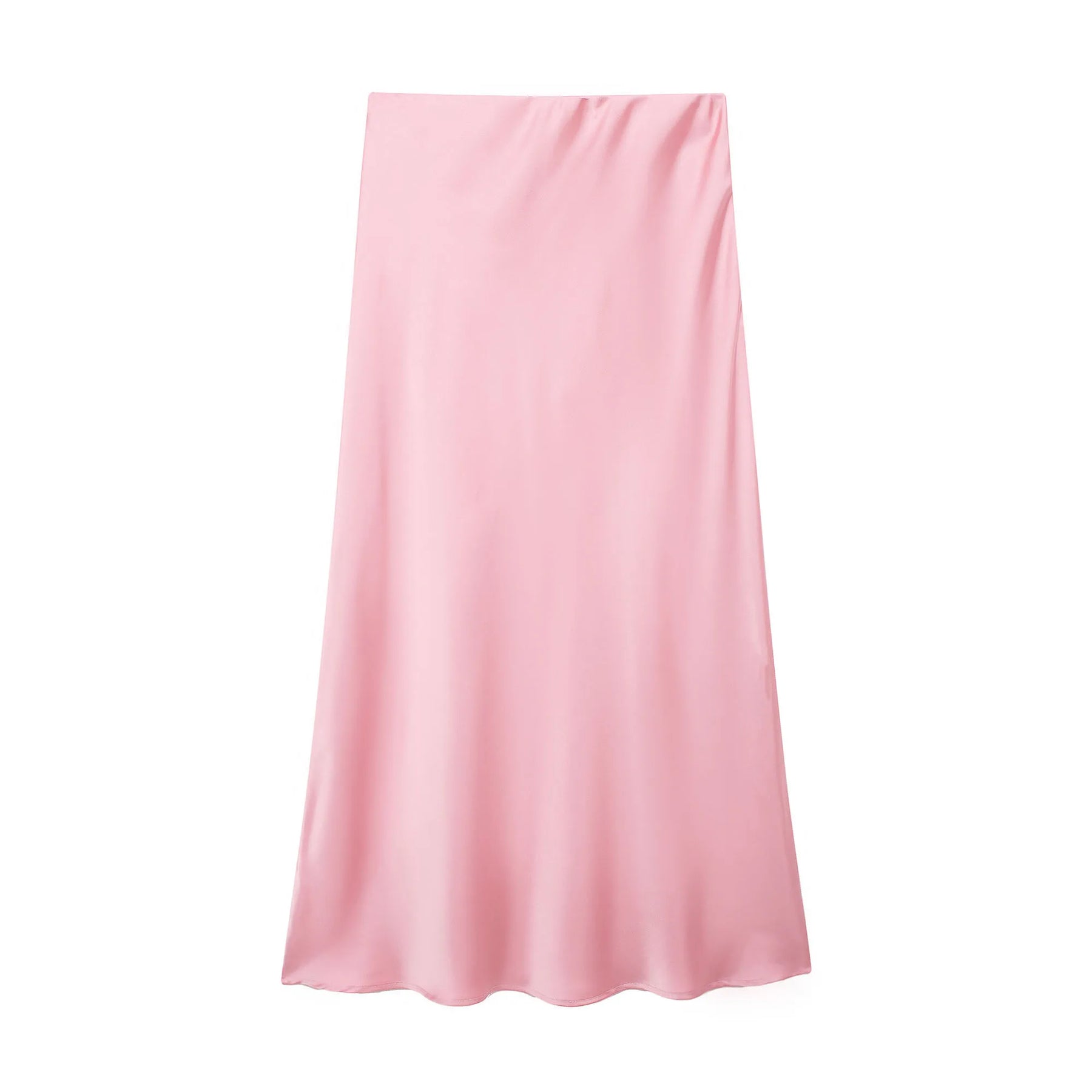 Saia Midi Feminina Acetinada