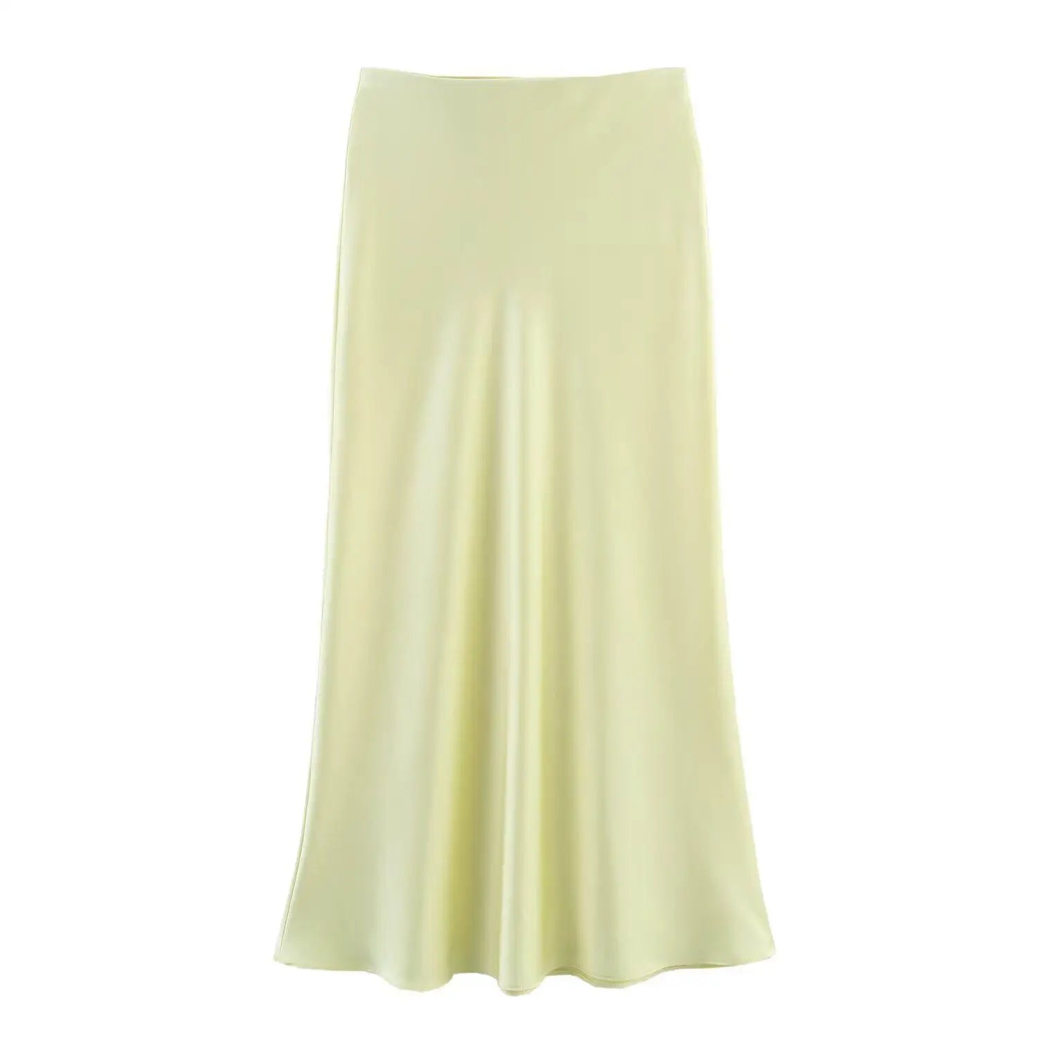 Saia Midi Feminina Acetinada