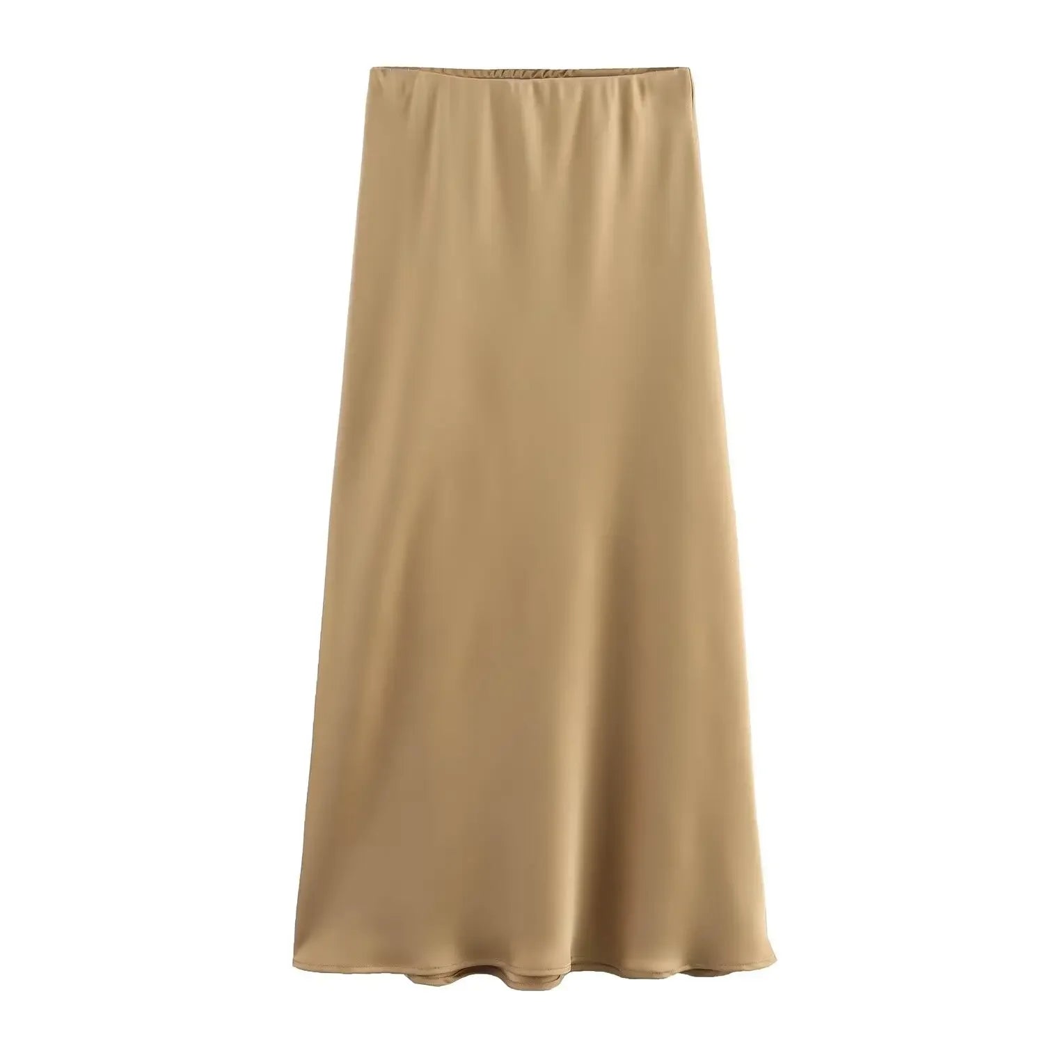 Saia Midi Feminina Acetinada