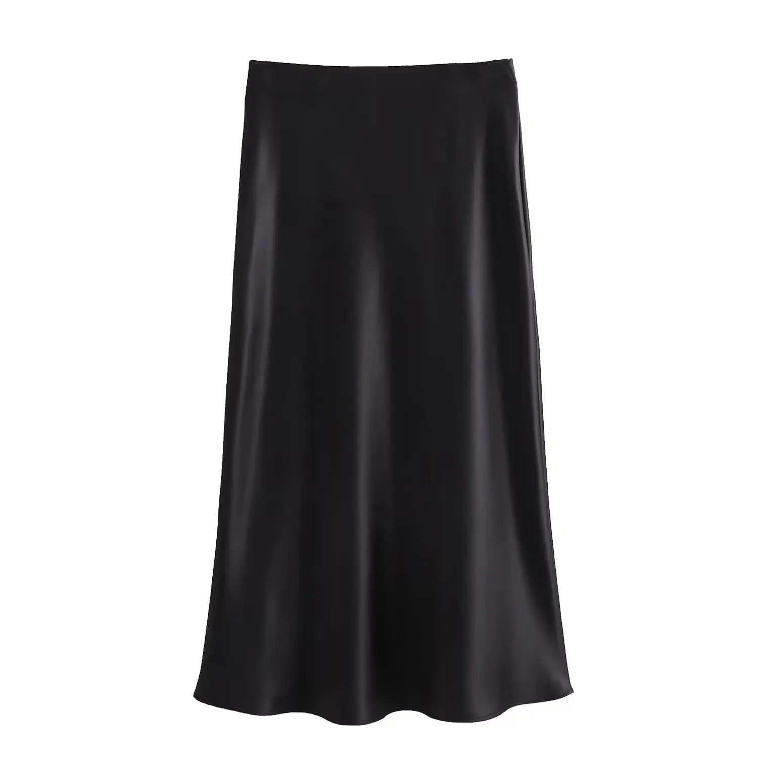 Saia Midi Feminina Acetinada
