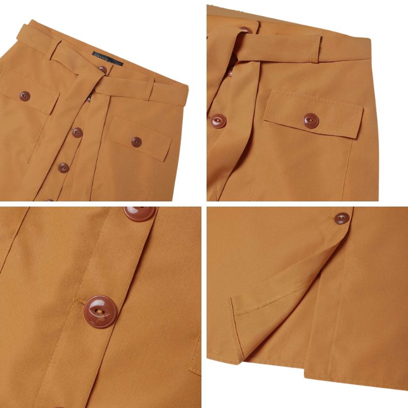 Saia-Casual-Cintura-Alta-Botoes-e-Bolsos-ChicSoul