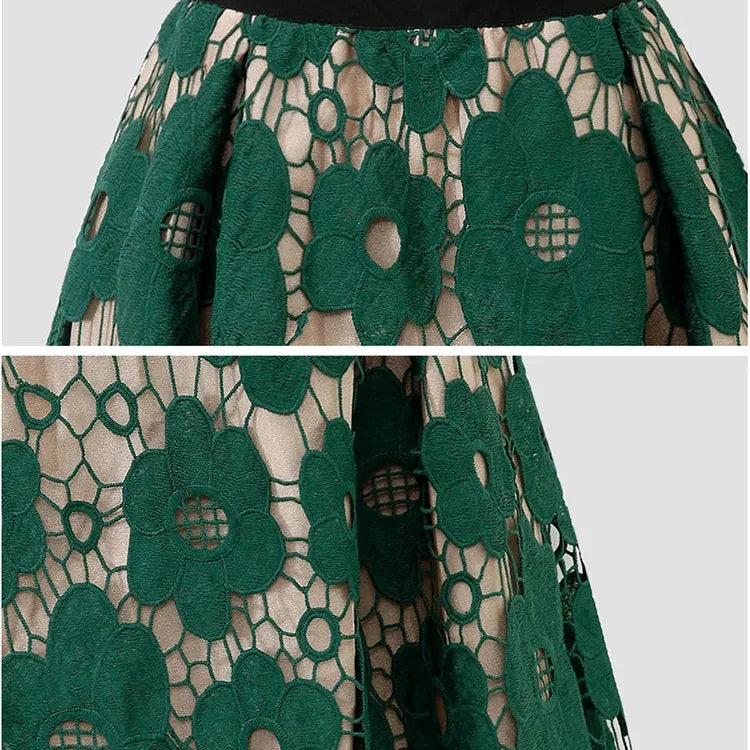 Saia Midi de Renda Boho ChicSoul