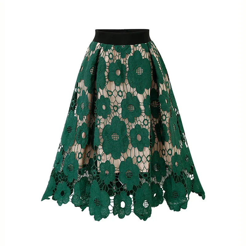 Saia Midi de Renda Boho ChicSoul