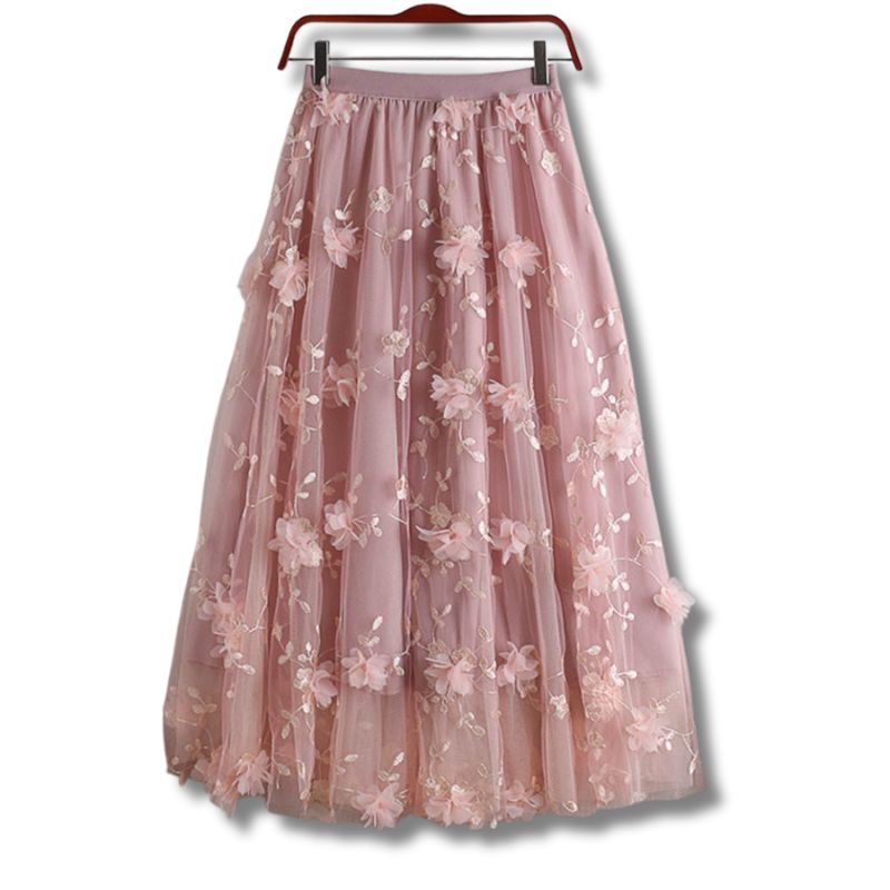 Saia-Midi-de-Tule-Renda-Floral-ChicSoul