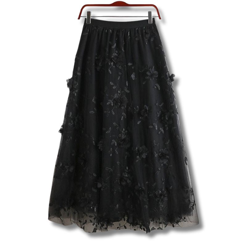 Saia-Midi-de-Tule-Renda-Floral-ChicSoul