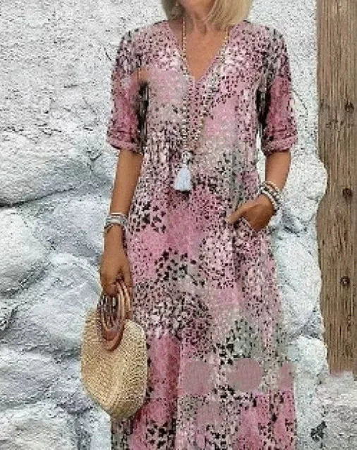 Vestido Boho Floral Confort