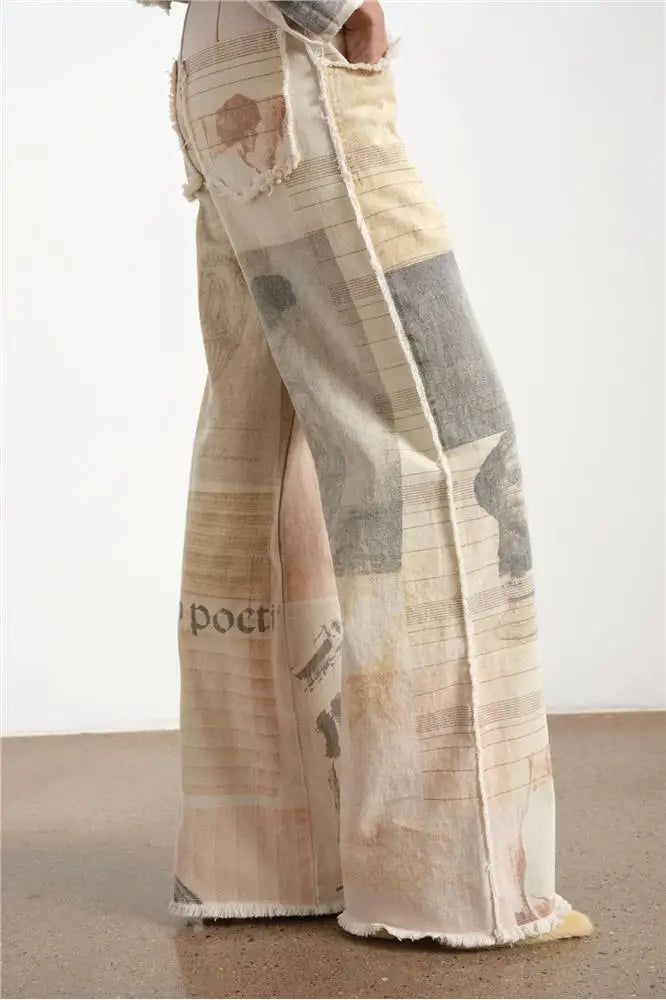 Calça Jeans Wide Leg Retrô Imagens