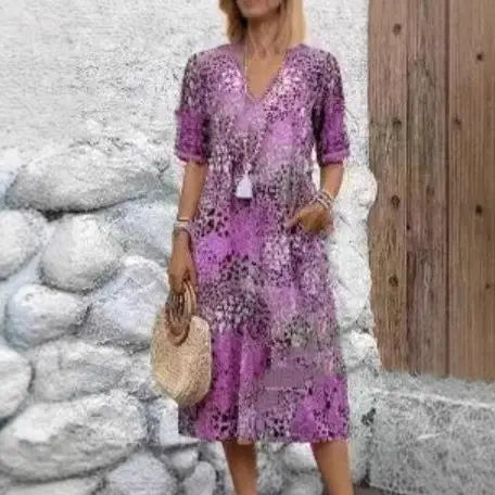 Vestido Boho Floral Confort