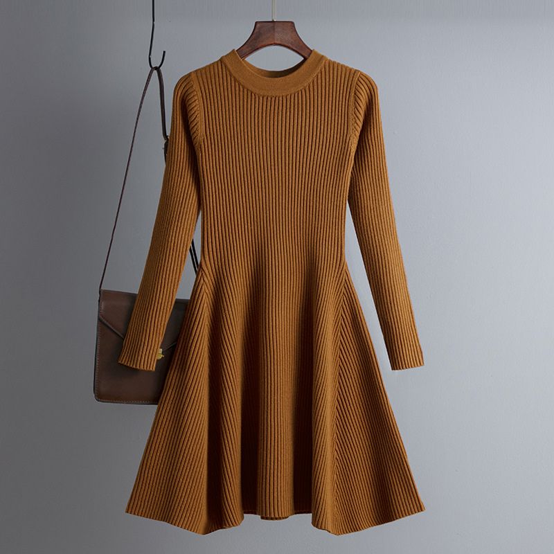 Vestido Grosso de Malha Curto Manga Longa ChicSoul