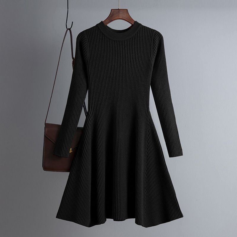 Vestido Grosso de Malha Curto Manga Longa ChicSoul