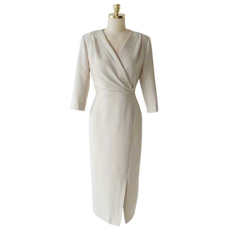 Vestido Lápis Midi Manga 3/4 ChicSoul