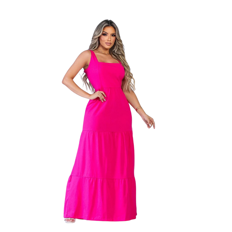 Vestido Longo Camadas 3 Marias ChicSoul