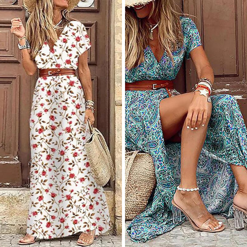 Vestido Longo Estampado ChicSoul