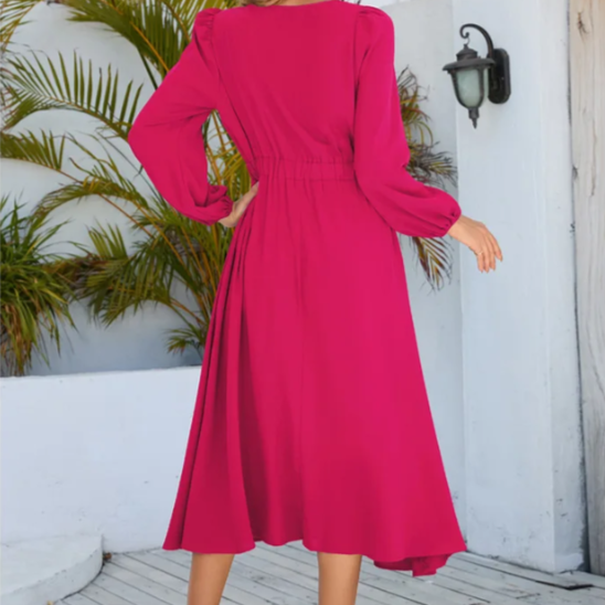 Vestido Midi Manga Longa ChicSoul