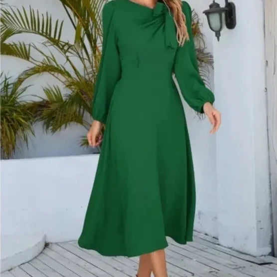 Vestido Midi Manga Longa ChicSoul