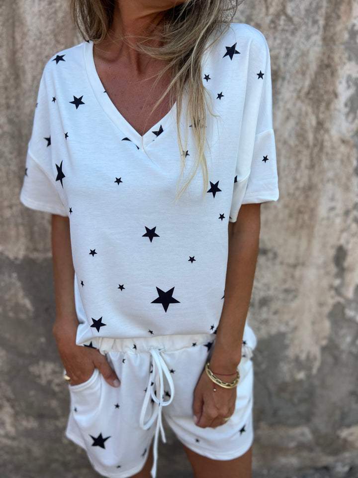 Conjunto Confortável com Estampa de Estrela