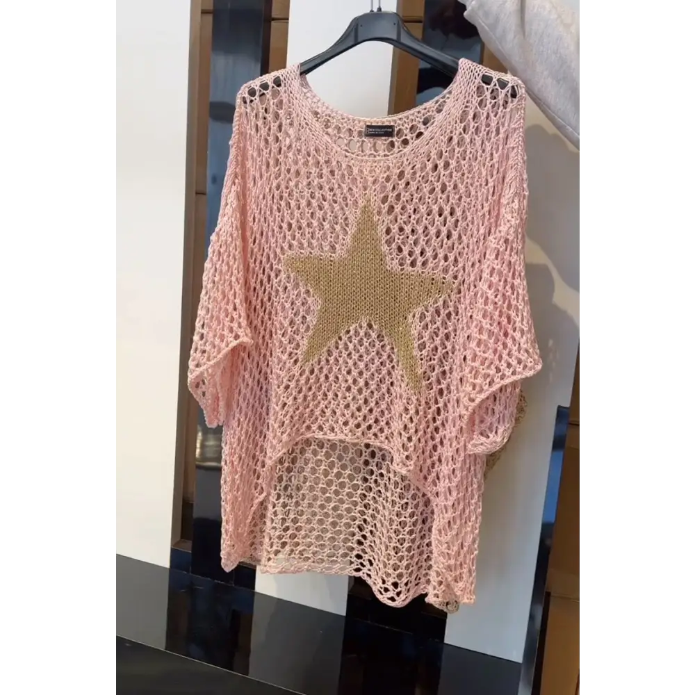 Blusa de Malha com Estrelas