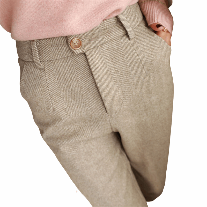 Calça Feminina Lápis de Lã ChicSoul