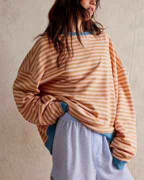 Blusa Listrada Oversized Rebeca