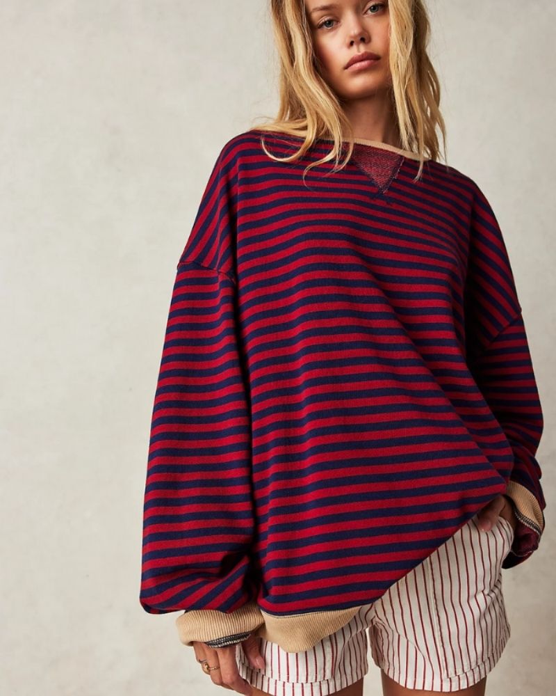 Blusa Listrada Oversized Rebeca