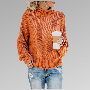 Suéter Feminino Oversized de Inverno em Tricô