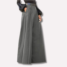 Calça Pantalona Casimira Plissada ChicSoul