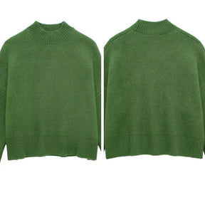 Conjunto de Tricot Blusa Manga Longa e Mini Saia ChicSoul