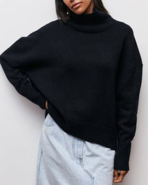 Blusa Feminina Oversized com Gola Alta Sabrina