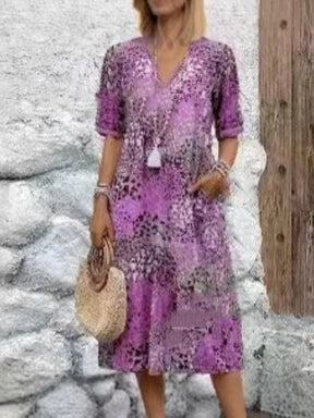 Vestido Boho Floral Confort – Elegância e Liberdade em Cada Movimento