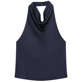 Blusa Frente Única Feminina com Gola Drapeada – Elegância e Frescor para o Verão