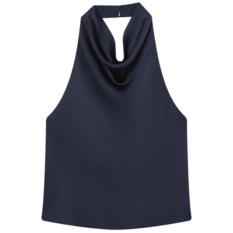 Blusa Frente Única Feminina com Gola Drapeada – Elegância e Frescor para o Verão