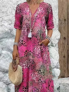 Vestido Boho Floral Confort – Elegância e Liberdade em Cada Movimento