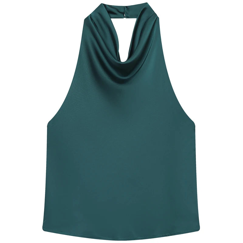 Blusa Frente Única Feminina com Gola Drapeada – Elegância e Frescor para o Verão