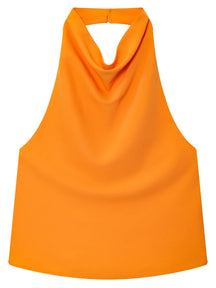 Blusa Frente Única Feminina com Gola Drapeada – Elegância e Frescor para o Verão