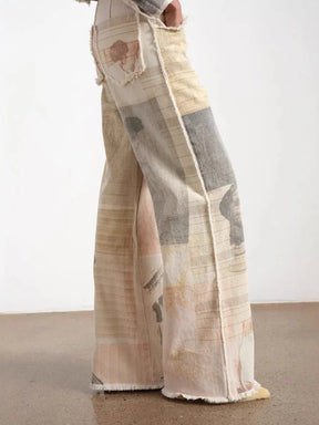 Calça Jeans Wide Leg Retrô Imagens