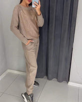 Conjunto Feminino em Malha com Brilho Whitney